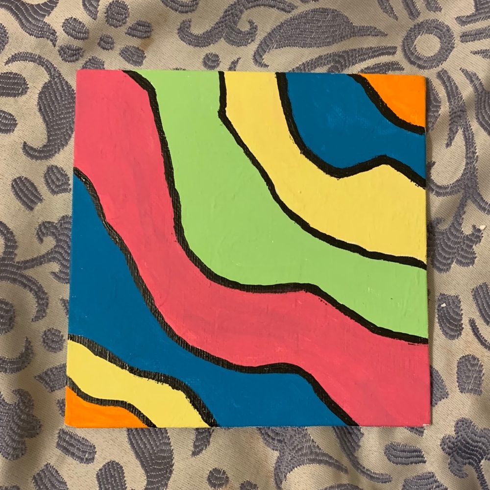 Hand-painted 6x6 Canvas